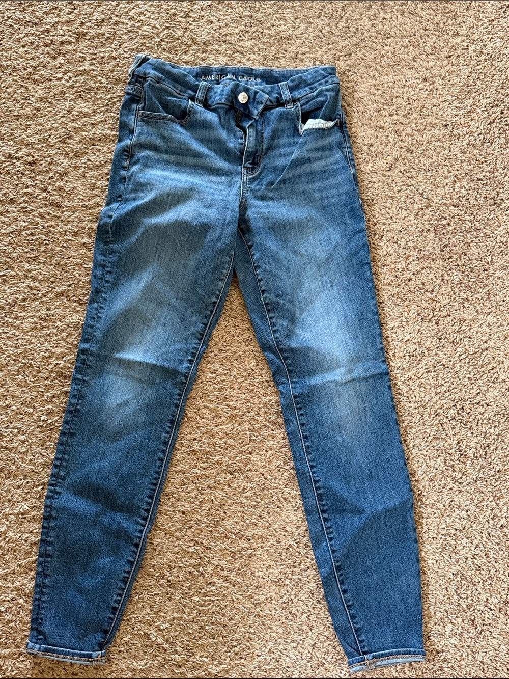 American Eagle Outfitters Women's Dark Blue Jeggings